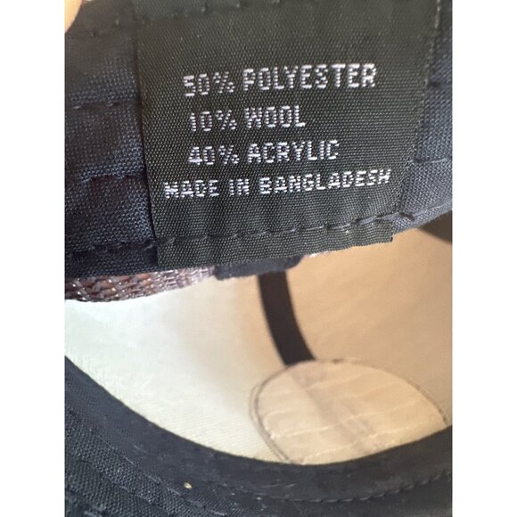 Make Pay Not War Embroidered Navy & Gray Trucker Hat Adjustable Snapback - Picture 6 of 6